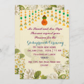 Einladung zu Grihapravesh (Vorne/Hinten)