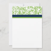 Einladung zu Grün- und Blauen Hochzeiten (Rückseite)