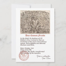 Einladung zu Halloween-ätherischen Feierlichkeiten