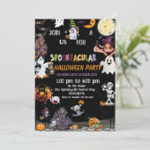 Einladung zu Halloween, Einladung zum Halloween-Pa (Stehend Vorderseite)