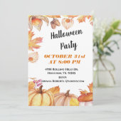 Einladung zu Halloween Harvest (Stehend Vorderseite)