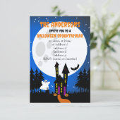 Einladung zu Halloween Spuk House (Stehend Vorderseite)