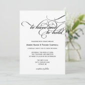 Einladung| zu halten einladung (Stehend Vorderseite)