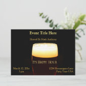 Einladung zu Happy Hour Lager (Stehend Vorderseite)