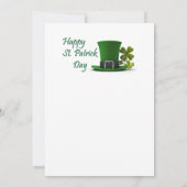 Einladung zu Happy St. Patrick's Day Llama (Rückseite)