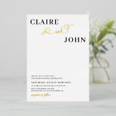 Einladung zu Heart Script Hochzeit (Stehend vorne)