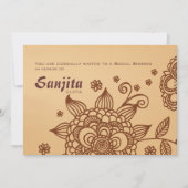 Einladung zu Henna (Vorderseite)