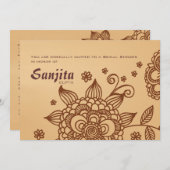 Einladung zu Henna (Vorne/Hinten)