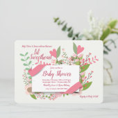 Einladung zu Herz und Blume (Stehend Vorderseite)