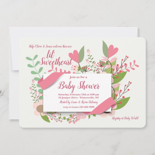 Einladung zu Herz und Blume (Vorderseite)