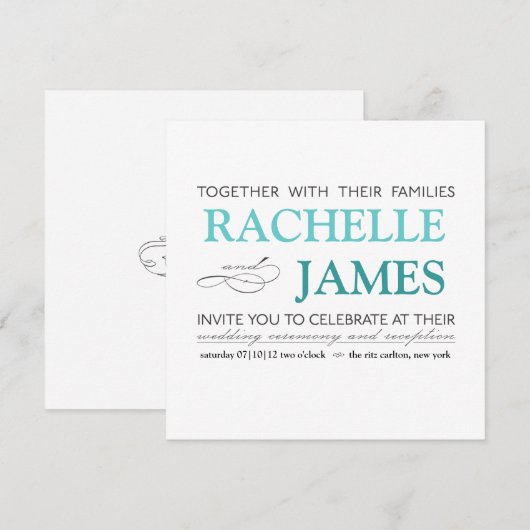 Einladung zu Hochzeiten (Vorne/Hinten)