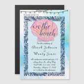 Einladung zu Hochzeiten am Strand (Vorne/Hinten)
