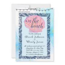 Einladung zu Hochzeiten am Strand