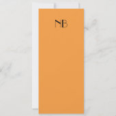 Einladung zu Hochzeiten in sehr Mandarine (Rückseite)