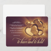 Einladung zu Hochzeiten und Hochzeitsfeiern (Vorne/Hinten)