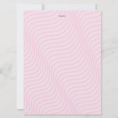 Einladung zu hübsch rosa Blumen (Rückseite)