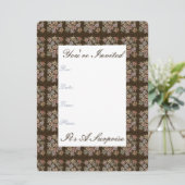 Einladung zu hübschen Schokoladepapier (Stehend Vorderseite)