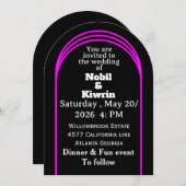 Einladung zu individuell gestaltbaren Hochzeiten | (Vorne/Hinten)