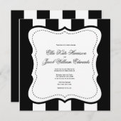 Einladung zu individuell gestalteten Schwarz-Weiß- (Vorne/Hinten)