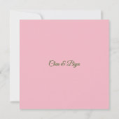 Einladung zu japanischen Hochzeiten (Rückseite)