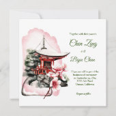 Einladung zu japanischen Hochzeiten (Vorderseite)