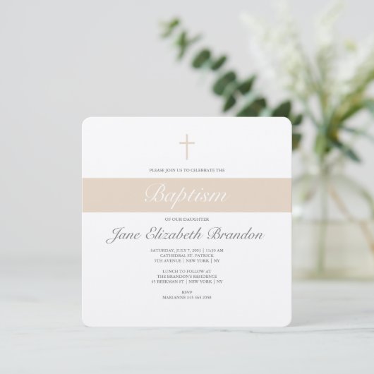 Einladung zu Kaffee-Creme (Stehend Vorderseite)