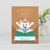 Einladung zu Kaffee und Büchern (Stehend Vorderseite)