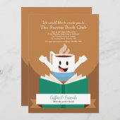 Einladung zu Kaffee und Büchern (Vorne/Hinten)