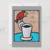 Einladung zu Kaffee und Chatter (Vorderseite)