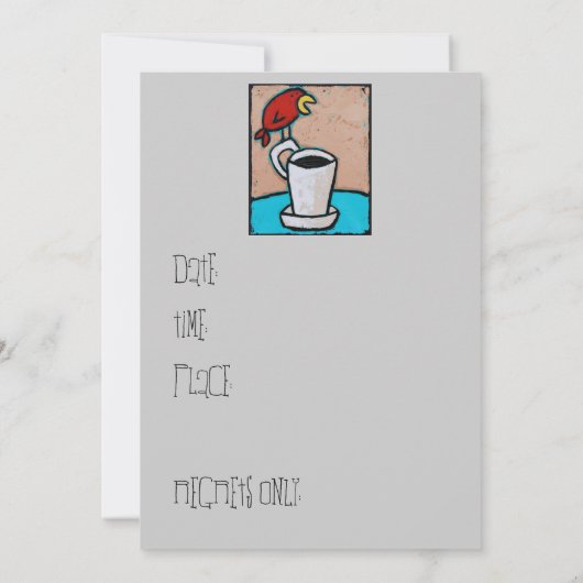 Einladung zu Kaffee und Chatter (Rückseite)