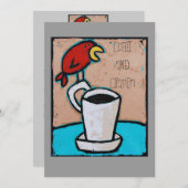 Einladung zu Kaffee und Chatter (Vorne/Hinten)