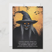 Einladung zu kalte Halloween (Rückseite)