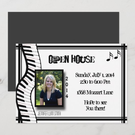 Einladung zu Keyboard Open House (Vorne/Hinten)