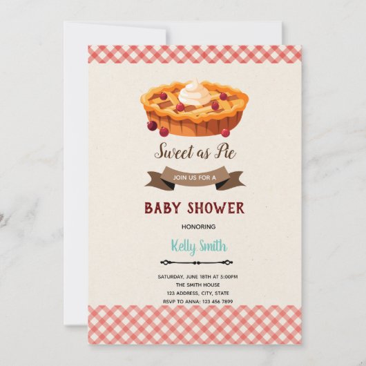 Einladung zu Kirschkuchen (Vorderseite)