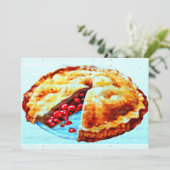 Einladung zu Kirschkuchen (Stehend Vorderseite)