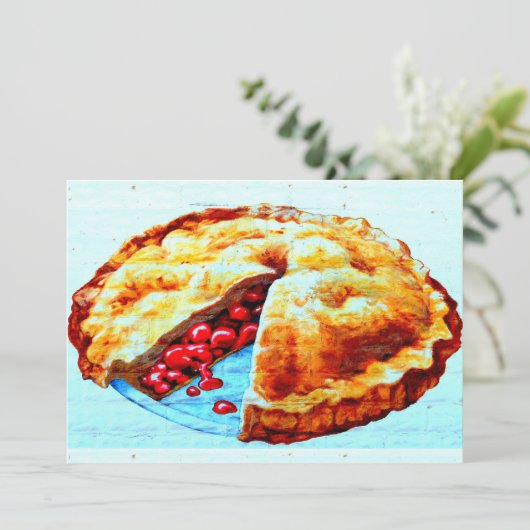 Einladung zu Kirschkuchen (Stehend Vorderseite)