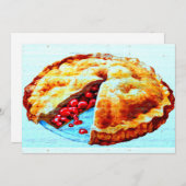 Einladung zu Kirschkuchen (Vorne/Hinten)