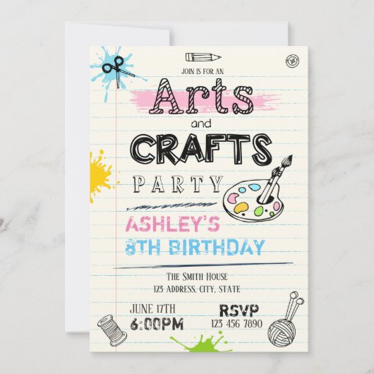 Einladung zu Kunstwerken (Vorderseite)