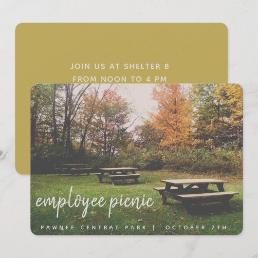 Einladung zu lässigen Ereignissen (Vorne/Hinten)