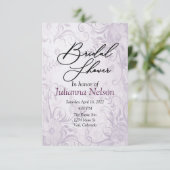 Einladung zu lila Blumenarten (Stehend Vorderseite)