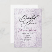 Einladung zu lila Blumenarten (Vorne/Hinten)