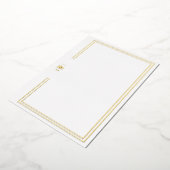 Einladung zu Luxe Initial Personal Stationery Foil (Gedreht)
