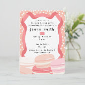 Einladung zu Macaron (Stehend Vorderseite)