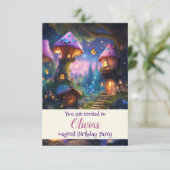 Einladung zu magischen Kindergeburtstagen (Stehend Vorderseite)