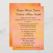 Einladung zu mehrfarbigen Hochzeiten (Vorne/Hinten)