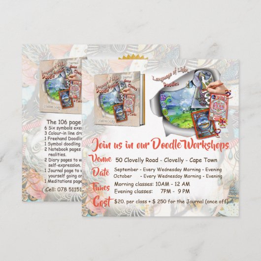 Einladung zu meinem Doodle-Workshop (Vorne/Hinten)
