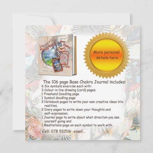 Einladung zu meinem Doodle-Workshop (Rückseite)