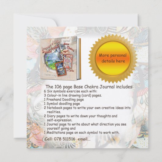 Einladung zu meinem Doodle-Workshop (Rückseite)