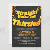 Einladung zu meinen dreißiger Jahren (Vorderseite)