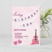 Einladung zu meiner Geburtstagszeit (Stehend Vorderseite)